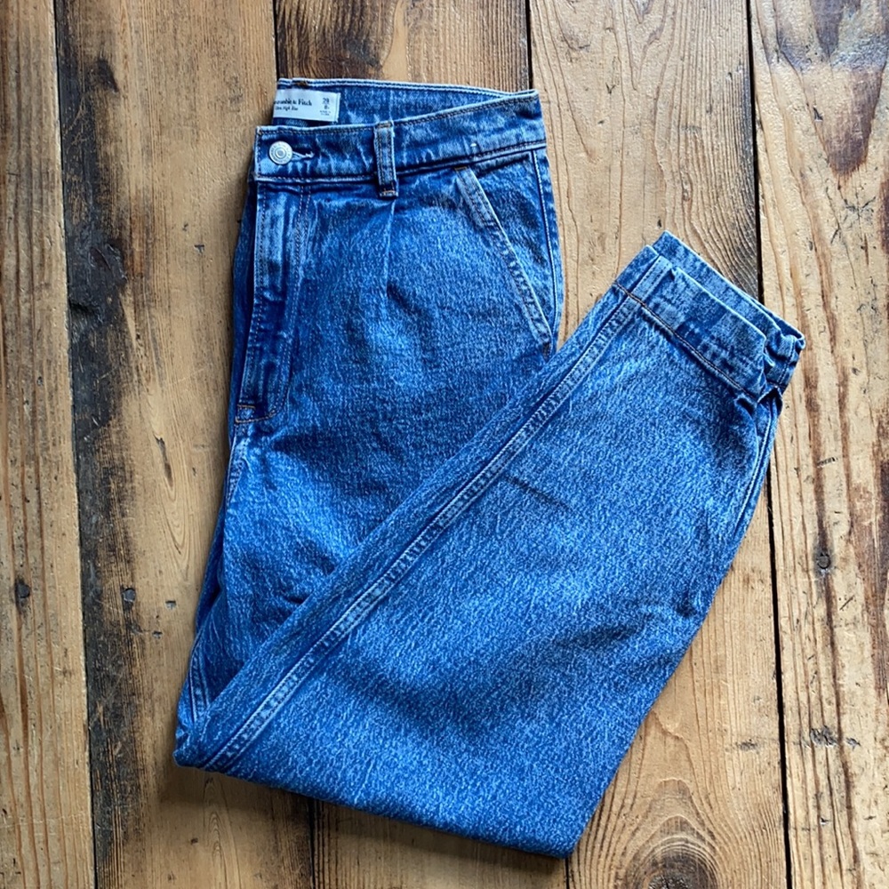Abercrombie & fitch 80s acid wash high rise jeans